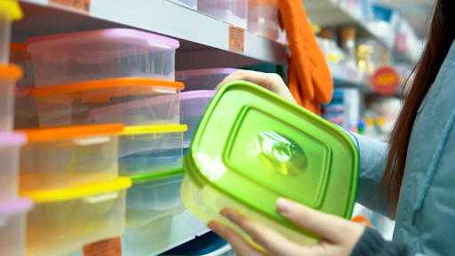 Essential food and janitorial storage containers, as well as janitorial products for business