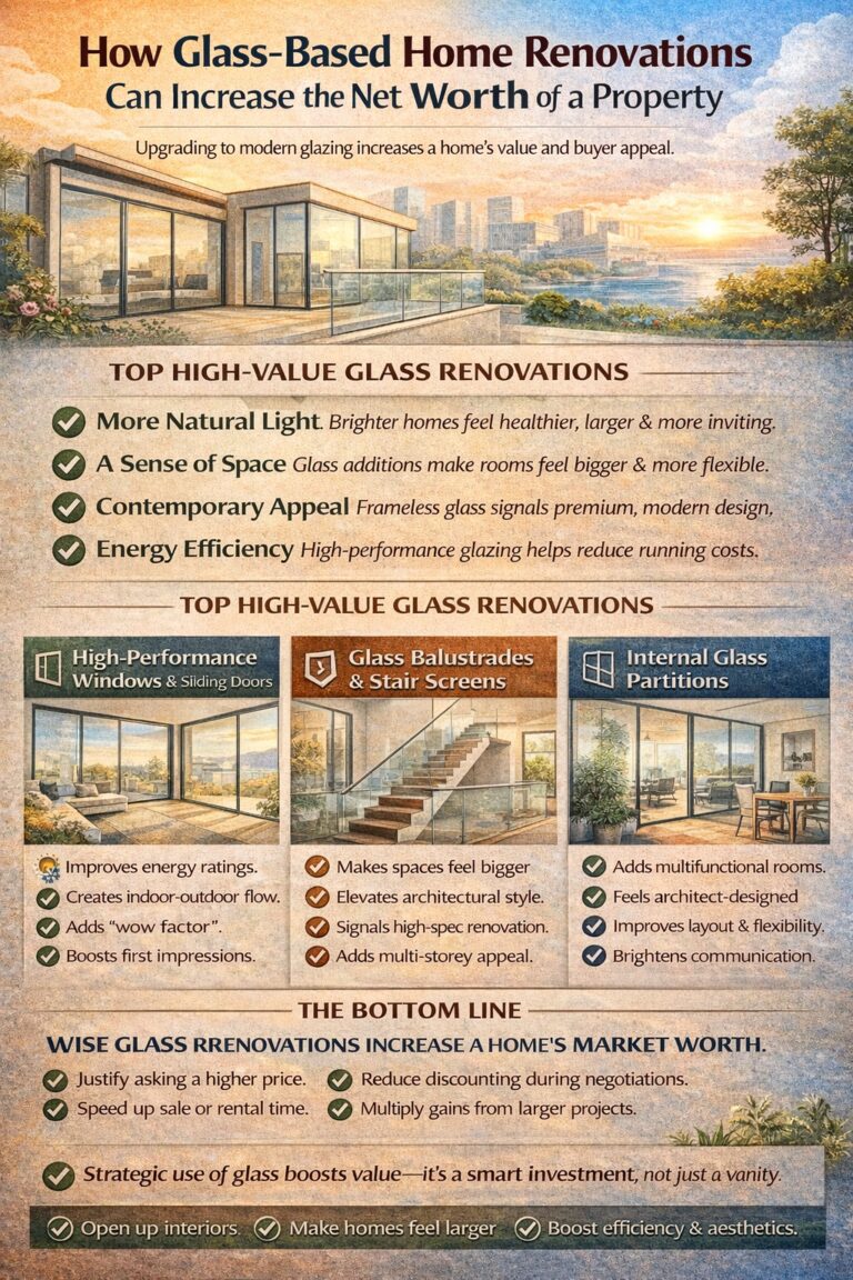 How Glass-Based Home Renovations Can Increase the Net Worth of a Property